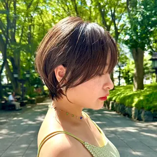 ショート 縮毛矯正/レイヤー taiga🧡のヘアスタイル