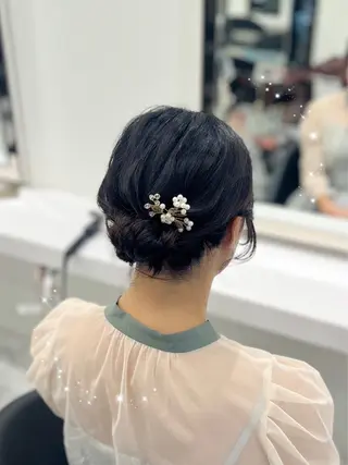 ヘアアレンジ ハイトーンカラー💞 くるみ🎀のヘアスタイル