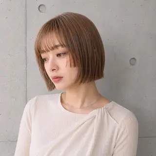 ショート カラー 盛れる顔まわりカット 髪質改善/渋谷/れんのヘアスタイル