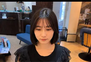 ショート ボブカット艶髪 矯正濱川響太のヘアスタイル
