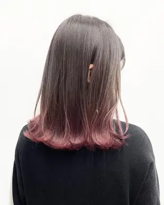 ミディアム カラー パーマ ヘアアレンジ 【公式】amble luxe池袋東口🩷のヘアスタイル