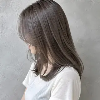 ミディアム カラー Kaho/高槻/ カットモデル募集中のヘアスタイル
