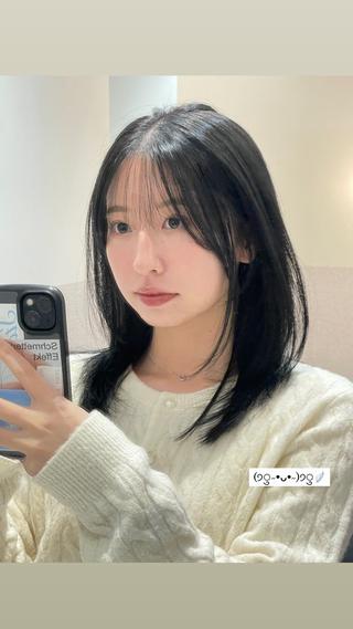 ミディアム ❤︎︎韓国ヘア❤︎︎ 𝑺𝒉𝒊𝒉𝒐のヘアスタイル