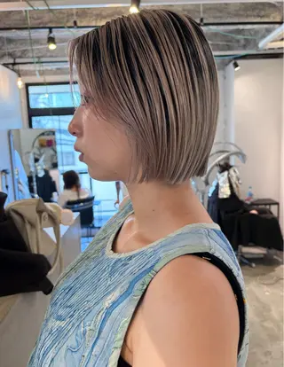 ショート カラー 村上雅人 ナチュラルモードのヘアスタイル
