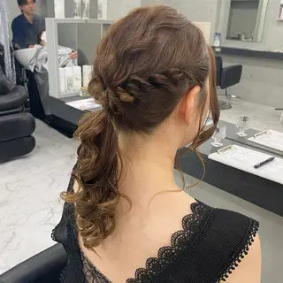 セミロング ヘアアレンジ Endearing 🌟銀座のヘアスタイル