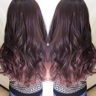 セミロング ロング カラー 髪質改善 中川　翔のヘアスタイル