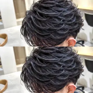 ショート パーマ メンズ 🇰🇷韓国フェザー パーマ🪽‪/ユウトのヘアスタイル