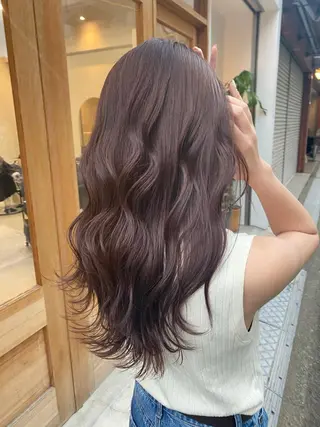 ロング カラー ヘアアレンジ REONA🪽✨薬院 レイヤーカット🫧のヘアスタイル