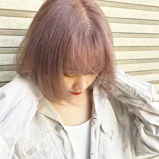 ショート カラー ヘアアレンジ 福岡似合わせレイヤー /ウルフ/ハイトーンのヘアスタイル