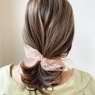 セミロング カラー ヘアアレンジ ひなの .のその他イメージ