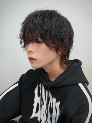 カラー パーマ ヘアアレンジ メンズ 渋谷  中性ヘア あかりのヘアスタイル
