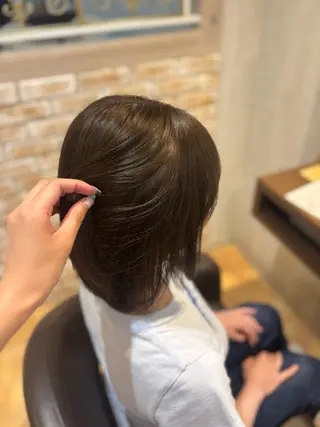 ミディアム カラー yui🥀/ボブ /ブリーチなしカラーのヘアスタイル