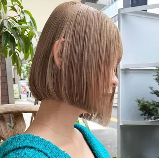 ショート カラー ヘアアレンジ 福岡似合わせレイヤー /ウルフ/ハイトーンのヘアスタイル