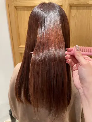 ロング カラー 🫧透明感カラー🫧 美髪矯正🫧チサトのヘアスタイル