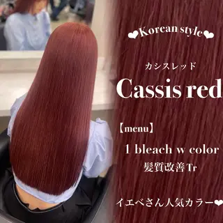 ロング 🎀暖色カラー🎀 韓国ヘア まなかのヘアスタイル