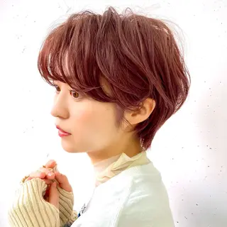 ショート パーマ 艶髪/ショート/ ボブ/なつきのヘアスタイル