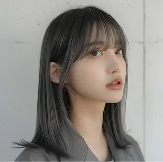 ミディアム カラー 笠谷 正之のヘアスタイル
