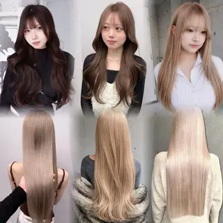 ロング カラー 表参道/透明感カラー 韓国ヘア長田雄希のヘアスタイル