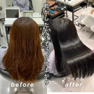 ミディアム カラー 美髪矯正 特化　川田のヘアスタイル