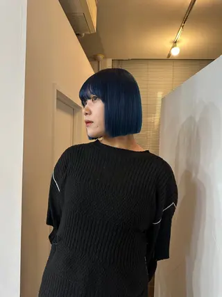 ミディアム かがやしづ ⭐️カラーモデルのヘアスタイル