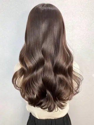 ロング カラー 🧸髪質改善ケアカラ ー/アイドル前髪🧸のヘアスタイル