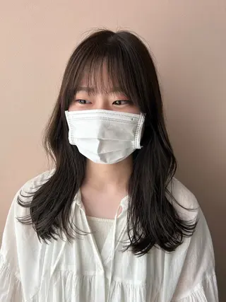 ロング カラー hubhair レイヤー/透明感のヘアスタイル