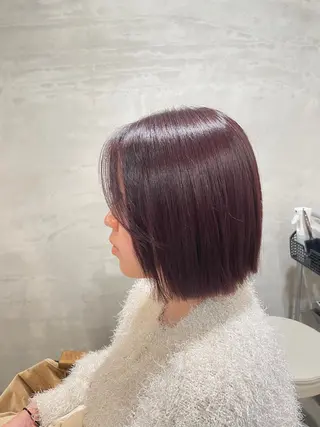 ミディアム カラー momoka オリーブ/ベージュのヘアスタイル