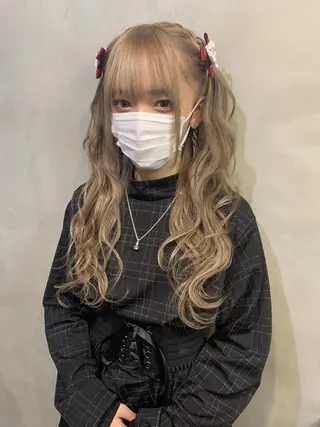 ロング カラー 🪽新宿 プルエクステ🫧のヘアスタイル