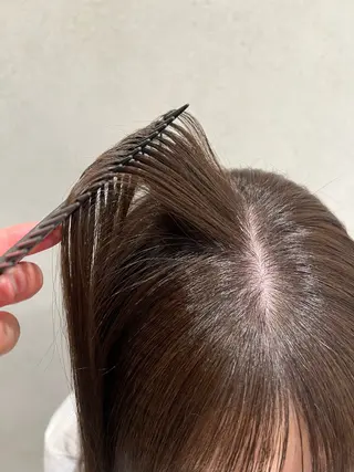 カラー ダブルカラー/ 透明感カラー/上村凜のヘアスタイル
