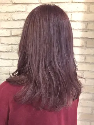 セミロング カラー 大平 美沙のヘアスタイル