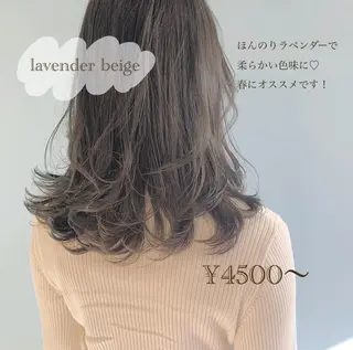 ミディアム カラー ヘアアレンジ Aloa透明感ヘア ♡kanami♡のヘアスタイル