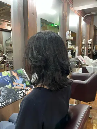 ミディアム 永村 大樹のヘアスタイル