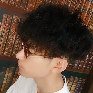 ショート パーマ カラー メンズ キッズ 【西八王子】Siq ●FM●オーナーのヘアスタイル