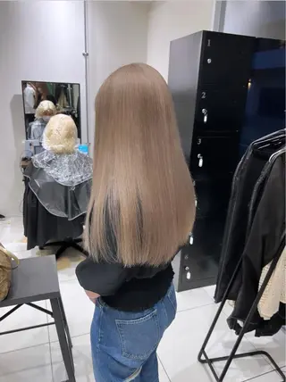 ロング カラー 韓国レイヤー×艶髪 ハイトーンRyukiのヘアスタイル