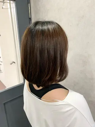 ミディアム giniro ホソミのヘアスタイル