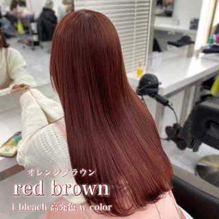 ロング ベージュブラウン /レイヤー /まなかのヘアスタイル