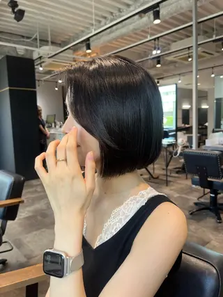 ミディアム カラー 韓国風style ❤︎ 古庄美月のヘアスタイル