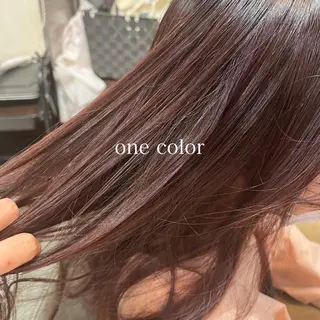 セミロング カラー 佐藤 瑚碧のヘアスタイル