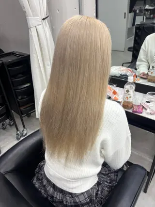 ロング カラー ブリーチ/エクステ モデル募集中🖤のヘアスタイル