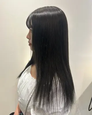 ロング パーマ 田中 遥陽のヘアスタイル
