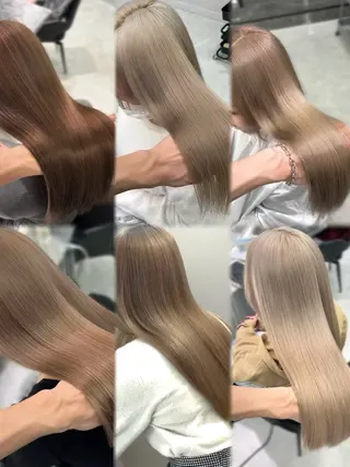 ロング カラー Ryo/ベージュ /レイヤーカットのヘアスタイル