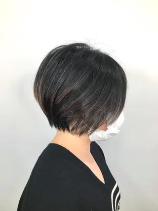 ショート インナーカラー/ ストレート/奥野洸也のヘアスタイル