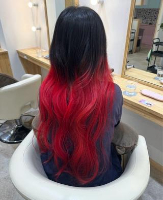 ロング カラー 淡い暖色・ラベンダー ♡レイヤー🩰ノアのヘアスタイル