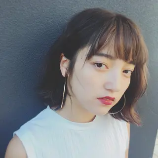 ミディアム カラー 四ッ井 翔のヘアスタイル