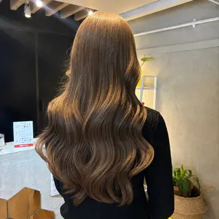 ロング カラー ヘアアレンジ 🫧ハイトーン×艶 カラー🫧 Rionのヘアスタイル