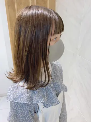 ミディアム カラー チバ タクミのヘアスタイル