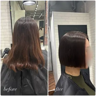 ショート カラー ヘアアレンジ kei🤎ベージュ /透明感カラー/博多のヘアスタイル