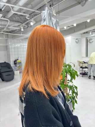ミディアム 🎗副店長/井上 竜 ブリーチ指名No.1のヘアスタイル