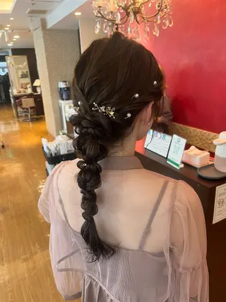 ヘアアレンジ 透明感カラー似合 わせ♡fuminaのヘアスタイル