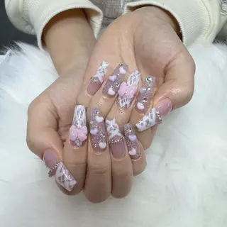 ネイル 🎀nana🫧 ワンホンネイル🎀のネイルデザイン